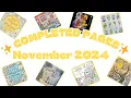 November COMPLETED COLORING PAGES and December Coloring Plans 2024