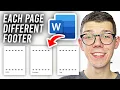 How To Have Different Footers On Each Page In Word - Full Guide