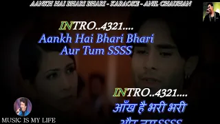 Download Aankh Hai Bhari Bhari Karaoke With Scrolling Lyrics Eng. \u0026 हिंदी MP3