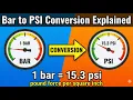Bar to PSI Conversion Explained 1 bar 15 3 psi pound force per square inch