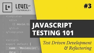 Test Driven Development Refactoring - JS Testing 101 with Jest