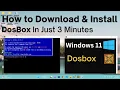 How to Download Install DosBox In Windows 11 Setup DosBox 2023