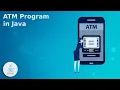 ATM program in Java
