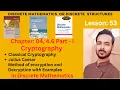 Lesson 53 Classical Cryptography Julius Caesar Method of encryption and Decryption with Examples