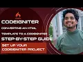 CodeIgniter - Converting an HTML template to a CodeIgniter