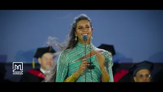 يا أغلي اسم في الوجود   فرح الديباني من حفل تخريج أول دفعة من الجامعات الأهلية المصرية الجديدة دندنها