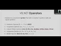 VB NET operators