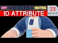 DIY CODE NOTES HTML ID ATTRIBUTE JULSTUB