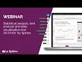Statistical analysis text analysis and data visualisation tool DATAVIV by Sphinx