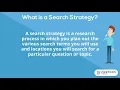 Developing a Search Strategy