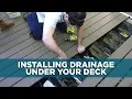 How to Install an Under-Deck Drainage System - Today s Homeowner with Danny Lipford