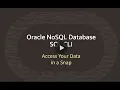 Deploying NoSQL Tables using SQL cli