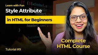 Style Attribute in HTML HTML Tutorial for Beginners