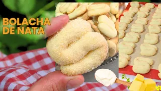 A FAMOSA BOLACHINHA DE NATA ❤️ RECEITA SIMPLES DE ANTIGAMENTE
