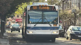 MTA NYCT on the Q58 to Flushing at 67th Av 60th Ln