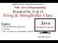 Practical-11 12 JPR String StringBuffer class Methods Java Programming MSBTE JPR 22412