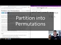 Codechef problem - Partition into Permutations