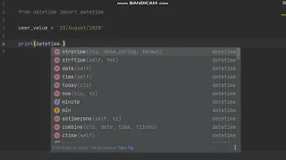 Python Basics - Part 51 Using strptime of the Datetime Library