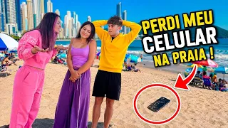 PERDI O CELULAR NA PRAIA *Minha mãe ficou brava - BIANKA