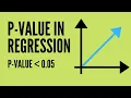 What does P-Value mean in Regression