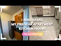 nyc pre-war renovation my first DIY project Install floor tiles in my small Kitchen IKEA haul