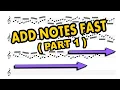Fast Sibelius Note Input - Part 1