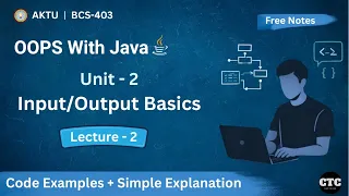 OOPS With Java Unit - 2 Basics Lecture