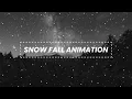 Awesome CSS only Snow Fall Effect CSS Keyframes Animation
