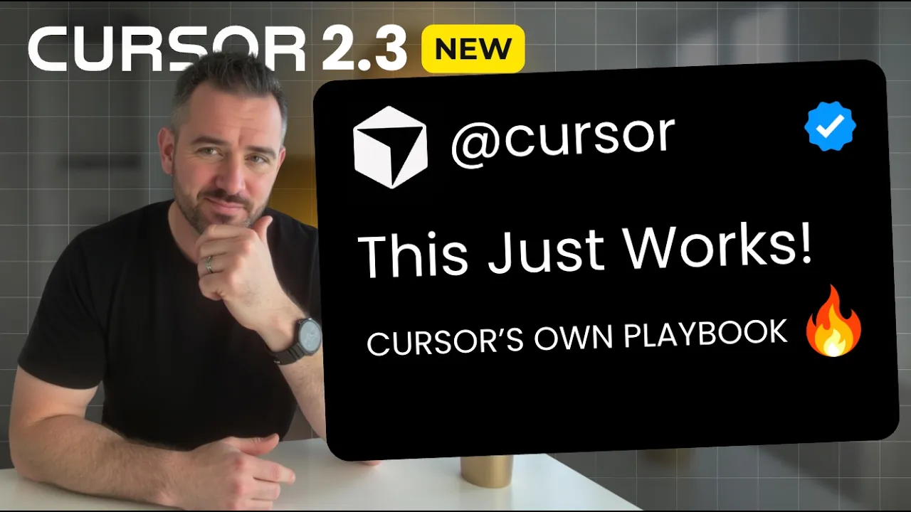 Cursor AI Dev Best Practices Just Dropped And it’s Good! + New Features: video thumbnail