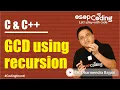 Recursion Program for GCD of two numbers DSA Interview Tutorial -