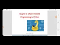 Lecture no 18 - Classes and Objects Programming with Python
