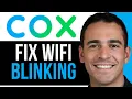How To Fix Cox Panoramic WiFi Blinking Orange Light Simple Step By Step Guide