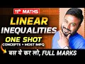 Linear Inequalities Class 11 Maths Ch 5 One Shot Full Concepts Most Important Questions
