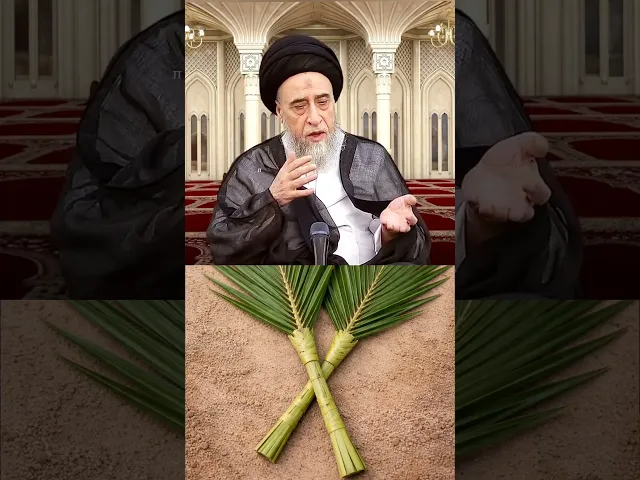 ⁣وضع جريدتين من السعف للميت. وفوائدها 🌴سيد صباح شبر