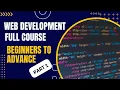 Web Development Full Course For Beginners Part 1 Basic Folder Structure HTML Tags CSS Linking