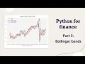 Bollinger bands - Python for Finance