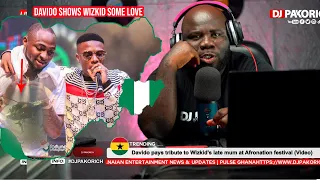 davido pays tribute to wizkid s late mum at afronation festival video