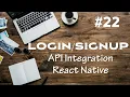 - How to setup Auth Stack Main Stack in React Native and Integration API s