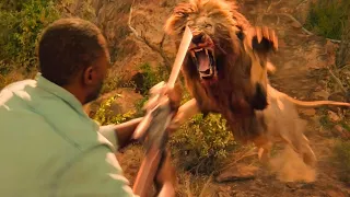 أسد مرعب بيهجم علي عيلة كاملة محبوسة في الغابة فيلم Beast 
