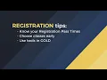 GOLD 101 Schedule Planning
