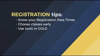 GOLD 101 Schedule Planning