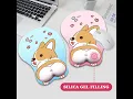 3D Mouse Pad Ergonomic Mouse Pad with Gel Wrist Rest Support Anime Corgi Butt Mouse Pad