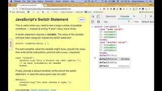 js16 JavaScript s Switch Statement