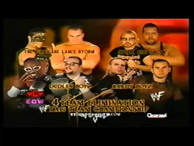 WWF Unforgiven 2001 Matchcard