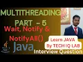 Thread Communications Multithreading In Java Wait Notify And NotifyAll Tech IQ Lab