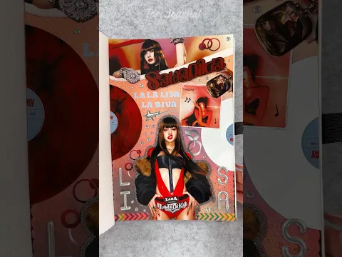 ASMR journal LISA SaWaDiKa💋🎵🥊🎤🎧🪩|#asmr #journal #lisa #sawadika #blackpink #journaling #art