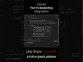 Convert Text To Handwriting using Python