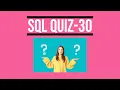 SQL Quiz 30 SQL Quiz for the day SQL Tutorial for Beginners