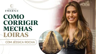 CORREÇÃO DE COR NA PRÁTICA | Como corrigir um cabelo que ficou loiro demais? | Jéssica Rocha