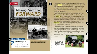 Moving America Forward - Wonders 3rd Grade